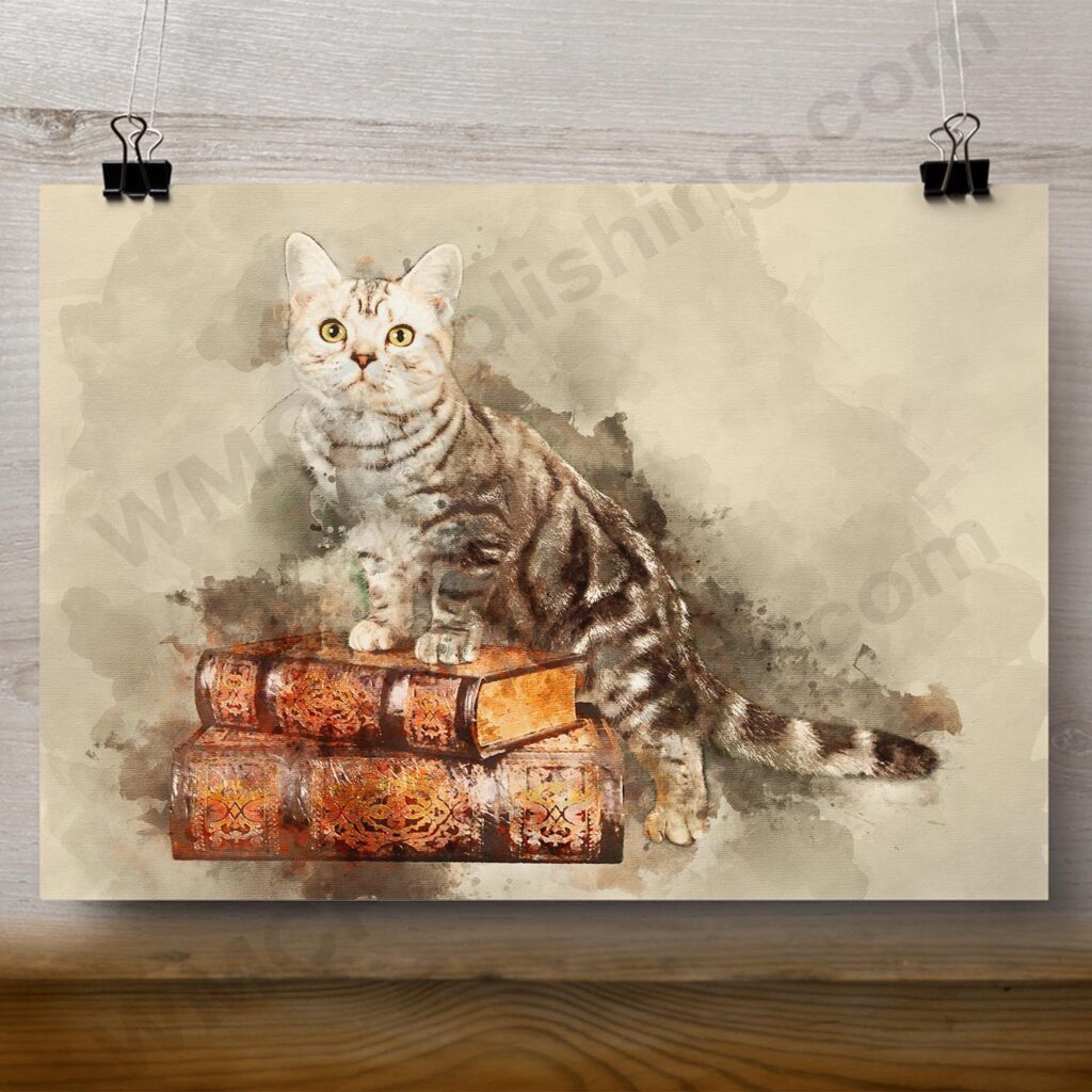 American Shorthair Kitten Wall Art Print