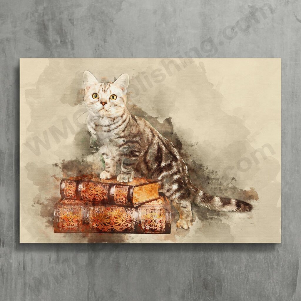 American Shorthair Kitten Wall Art Print