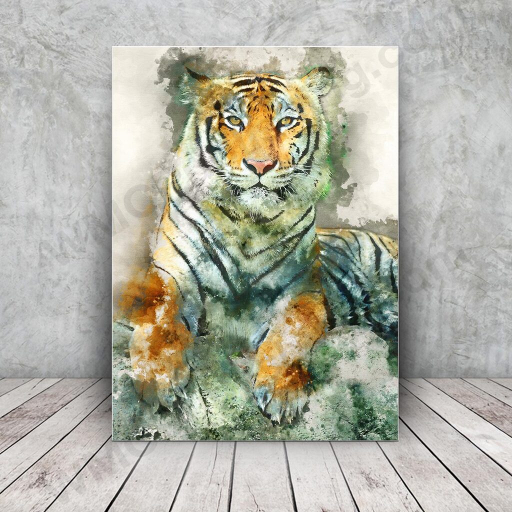 Asian Tiger Wall Art Print