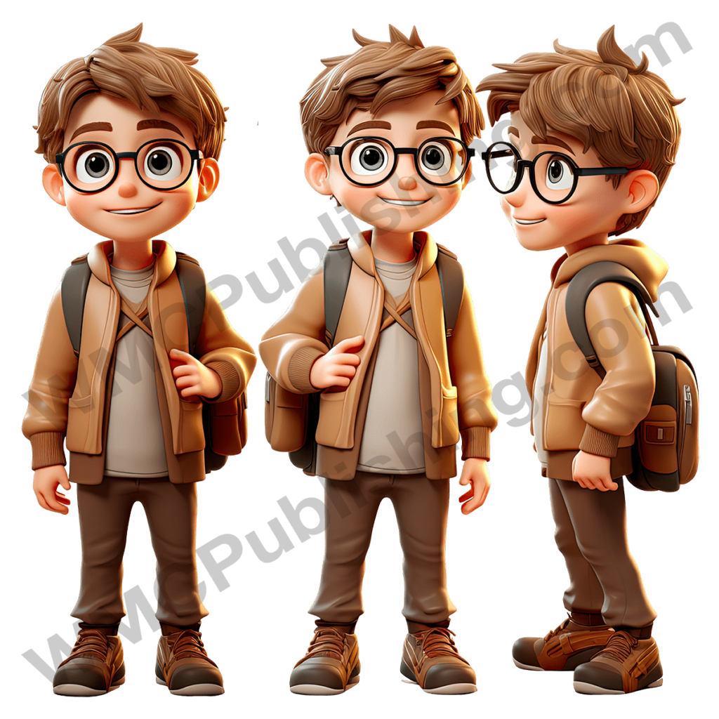 Boy with Glasses and a Backpack