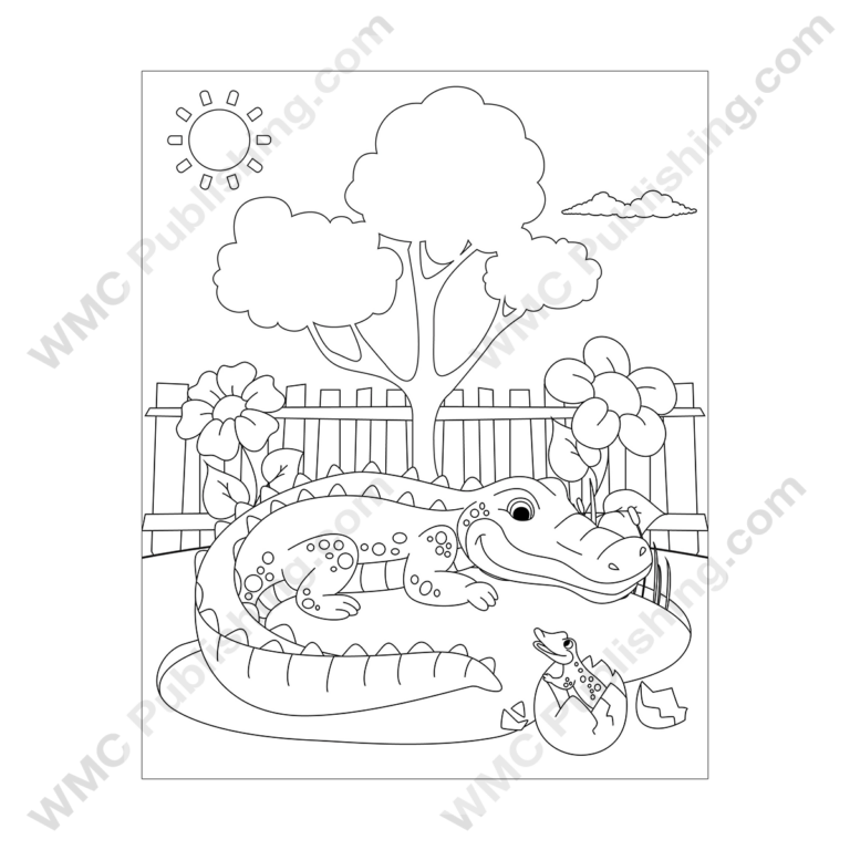 Crocodile Coloring Pages