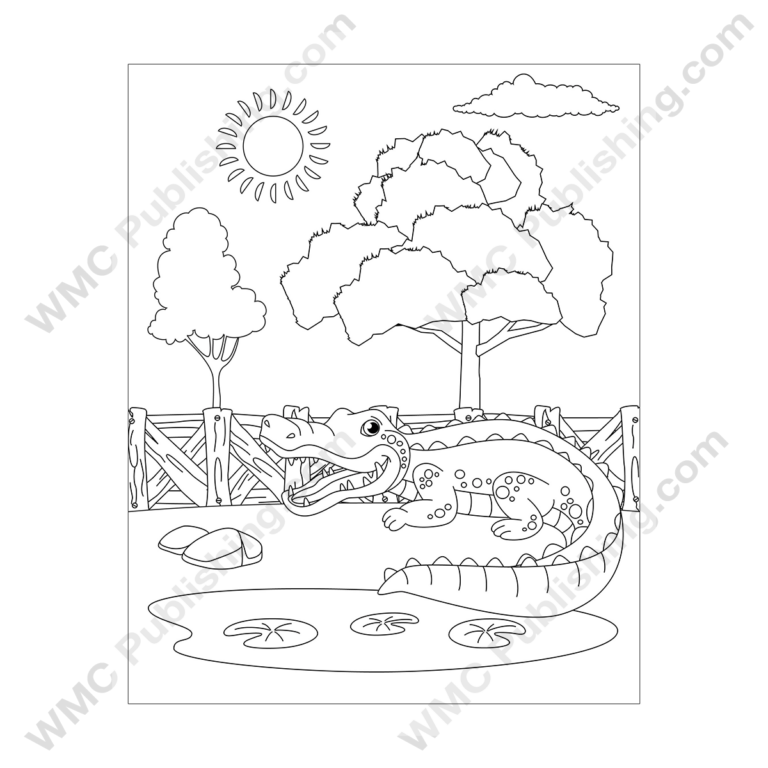 Crocodile Coloring Pages