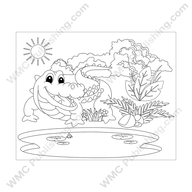 Crocodile Coloring Pages