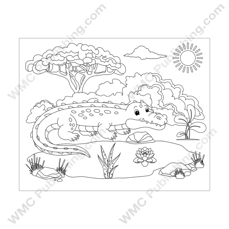 Crocodile Coloring Pages