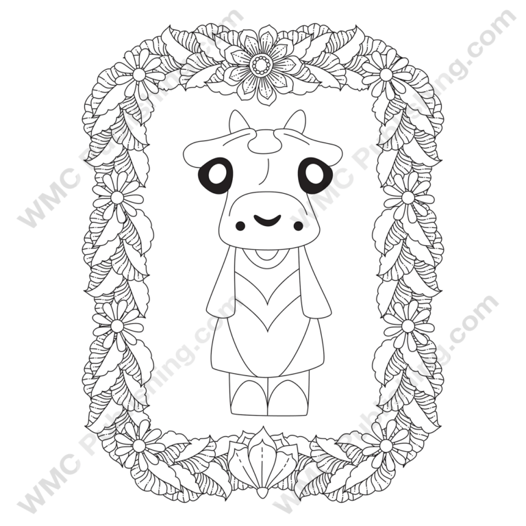 Funny Cow Coloring Pages