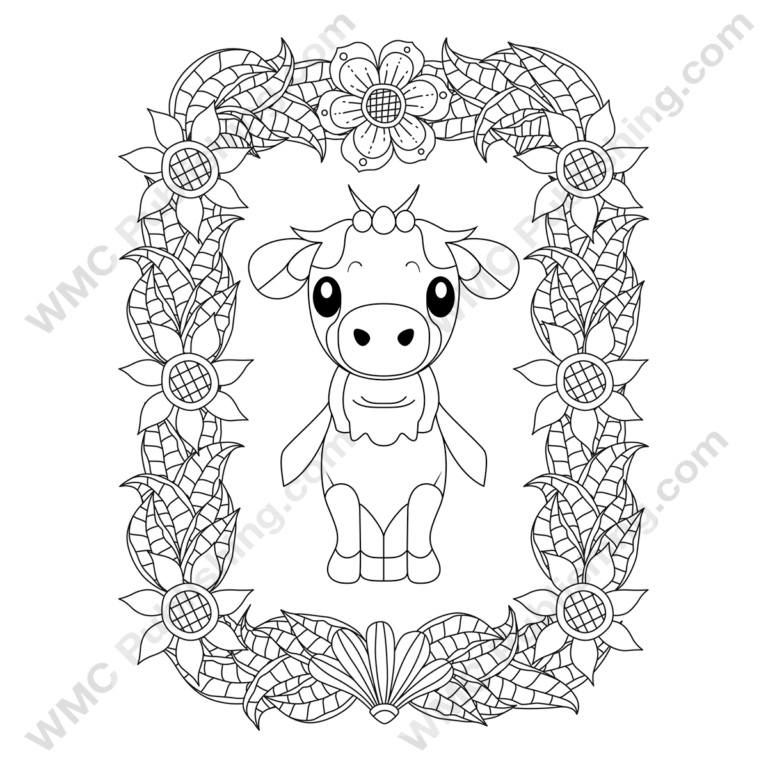 Funny Cow Coloring Pages