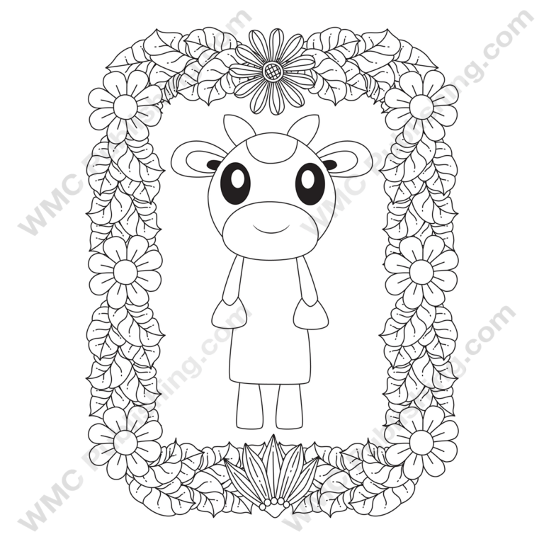 Funny Cow Coloring Pages