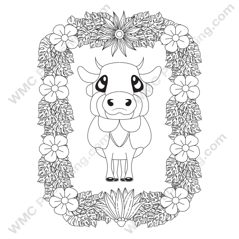 Funny Cow Coloring Pages