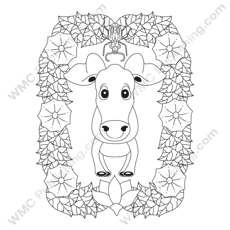 Funny Cow Coloring Pages