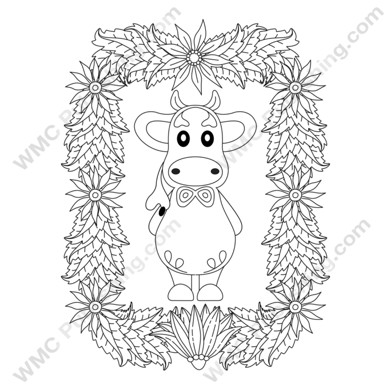 Funny Cow Coloring Pages