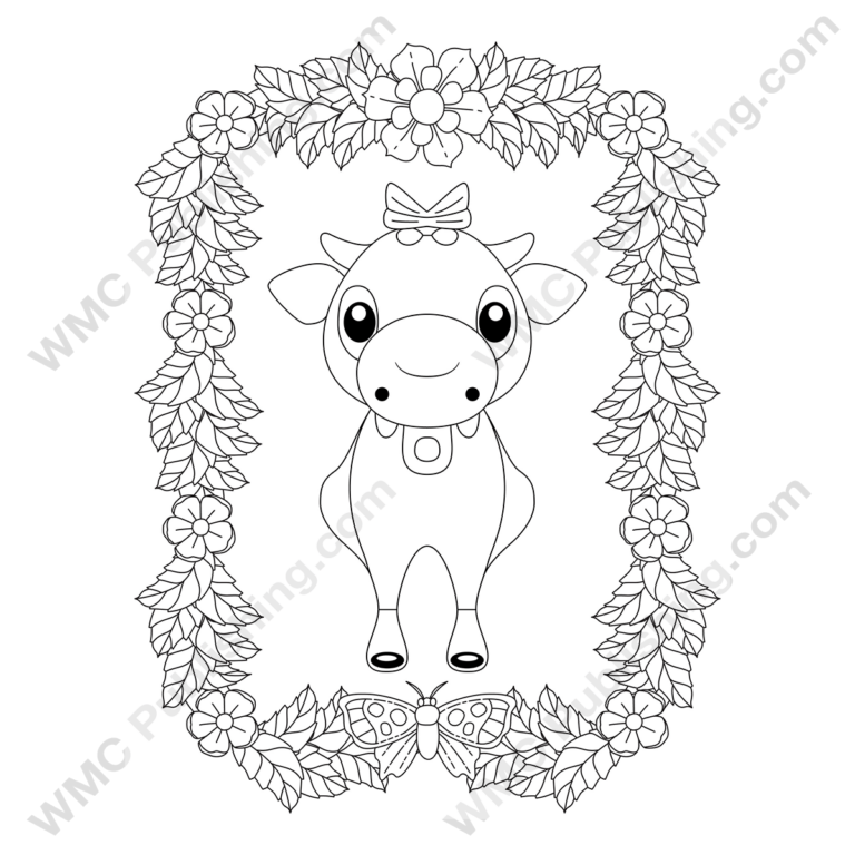 Funny Cow Coloring Pages