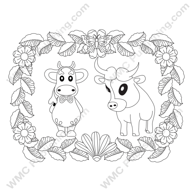 Funny Cow Coloring Pages