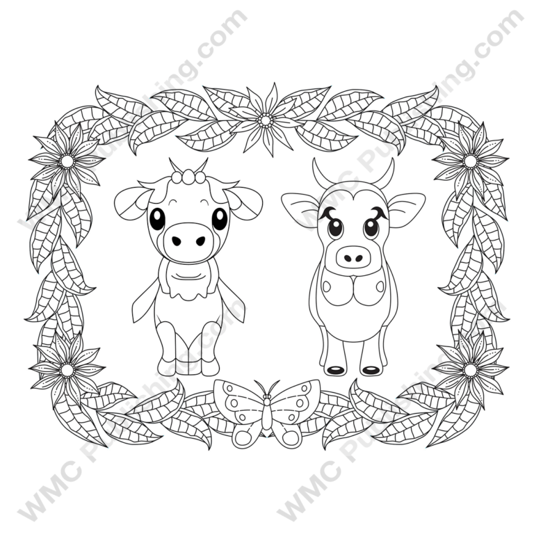 Funny Cow Coloring Pages