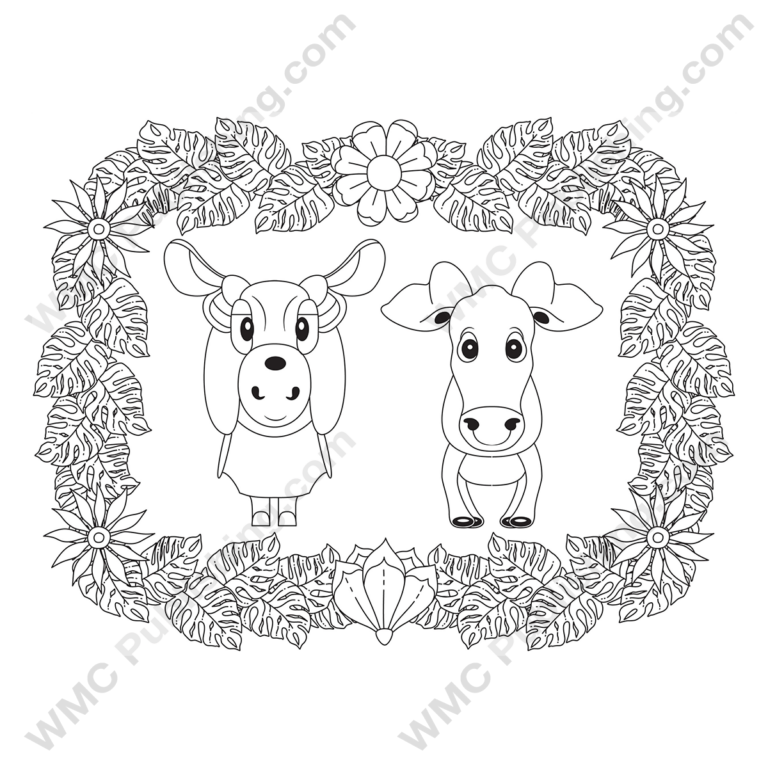 Funny Cow Coloring Pages