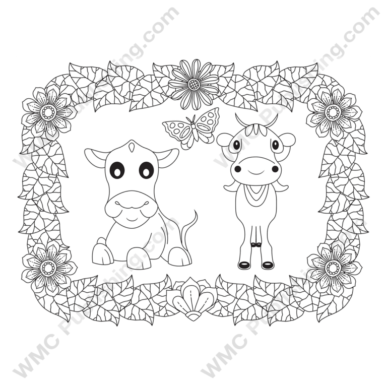 Funny Cow Coloring Pages