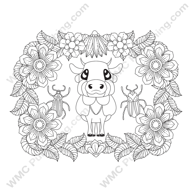 Funny Cow Coloring Pages