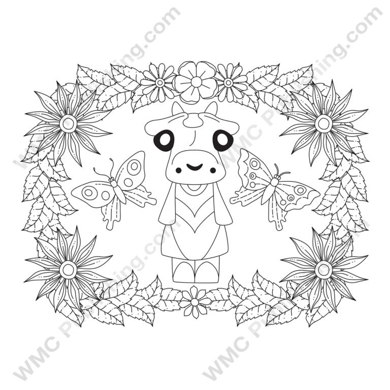 Funny Cow Coloring Pages