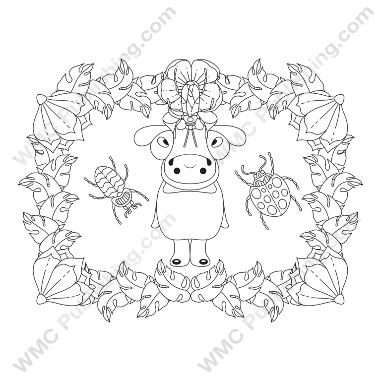 Funny Cow Coloring Pages
