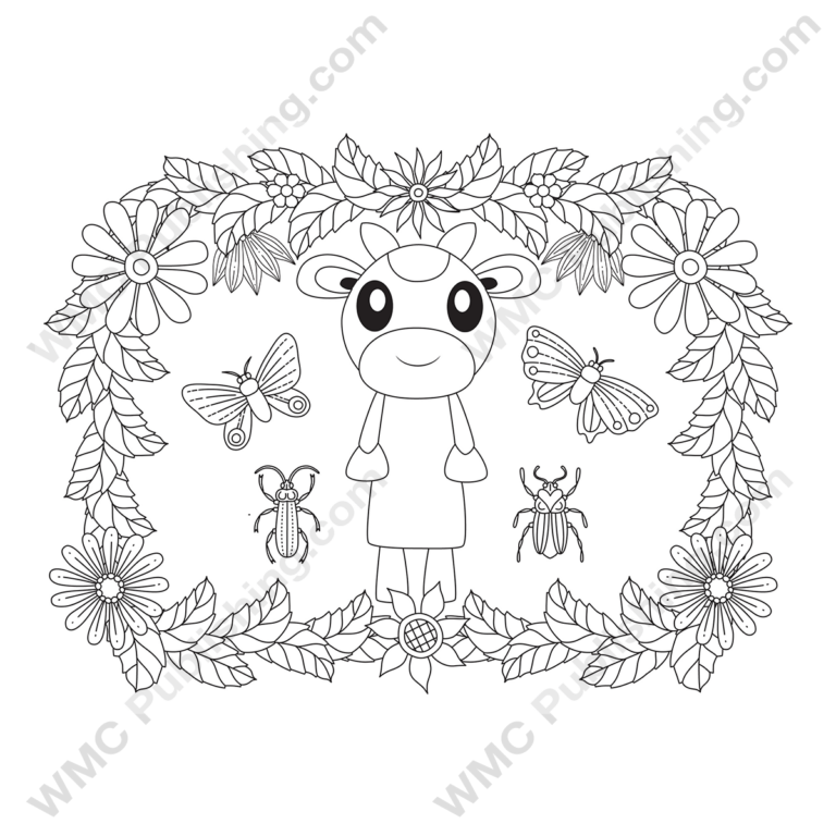 Funny Cow Coloring Pages