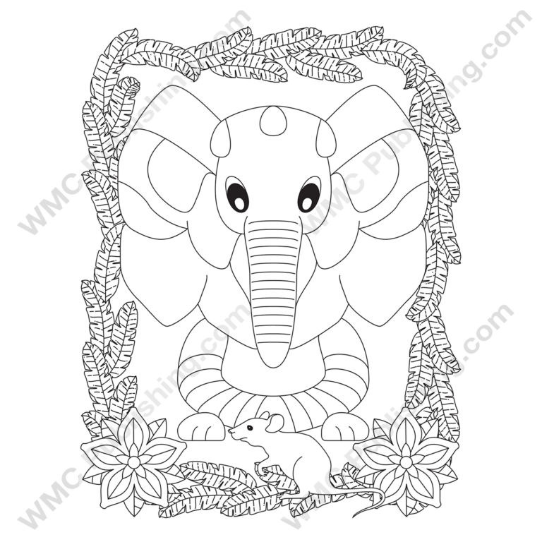 Funny Elephant Coloring Pages