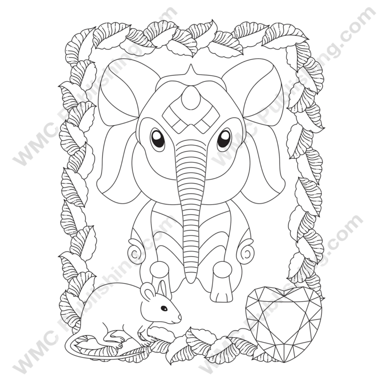 Funny Elephant Coloring Pages