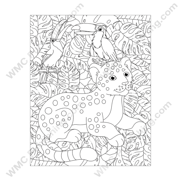 Leopard Coloring Pages