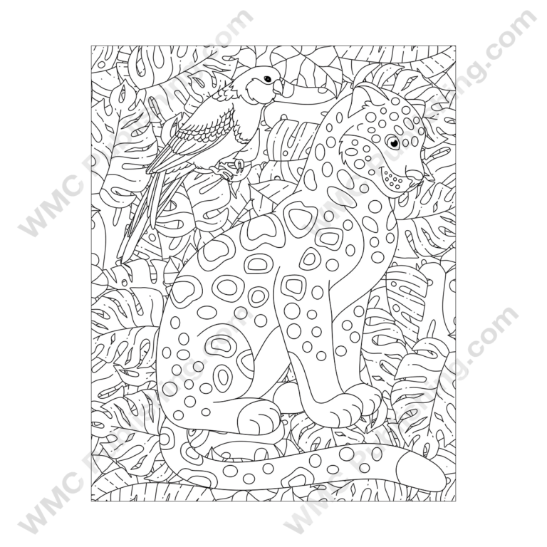 Leopard Coloring Pages