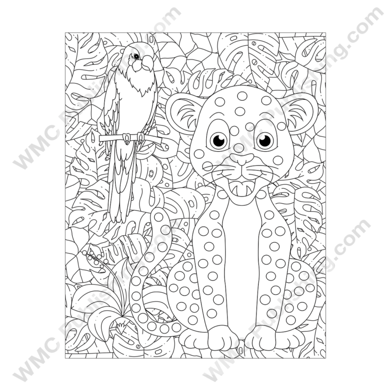 Leopard Coloring Pages