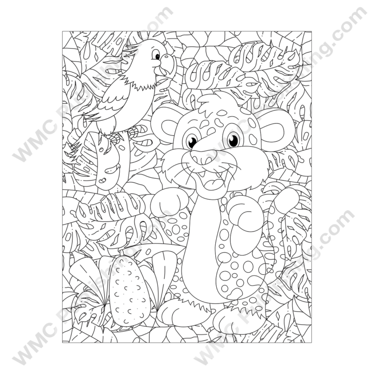 Leopard Coloring Pages