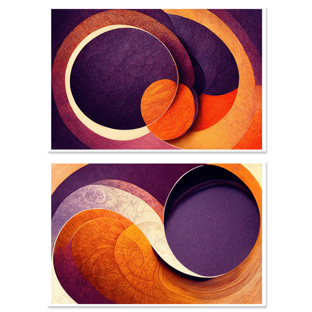 Orange and Purple Geometry