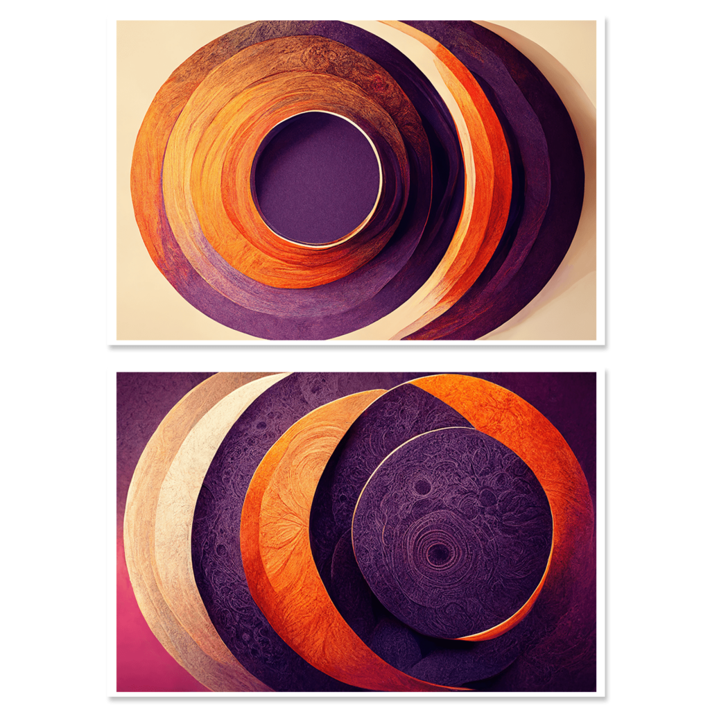 Orange and Purple Geometry
