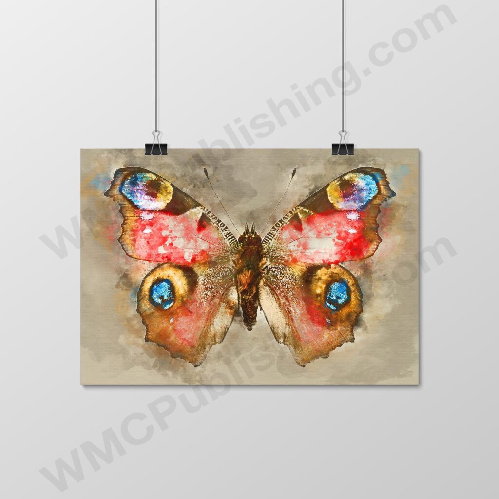 Peacock Butterfly Wall Art Print