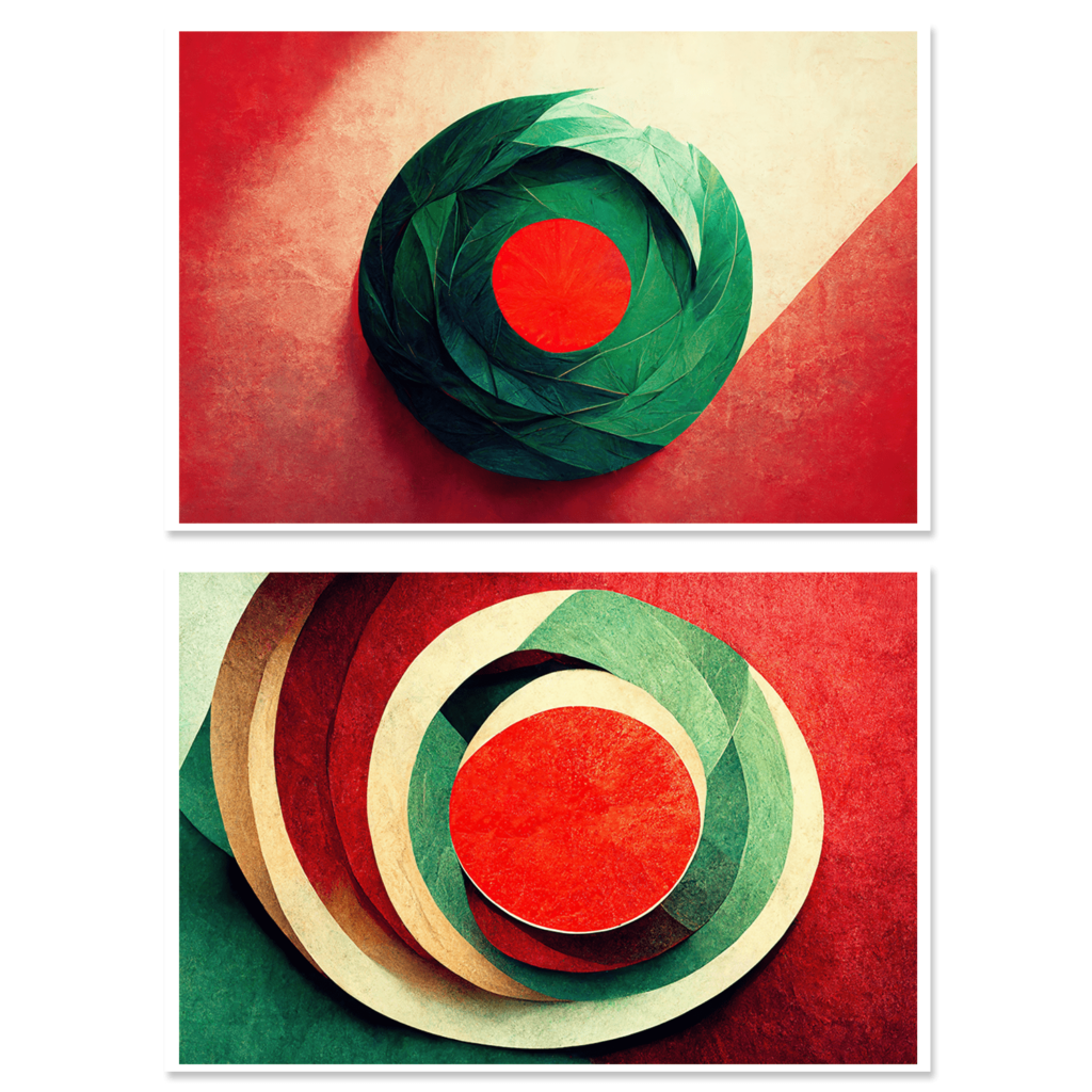 Red and Green Geometry