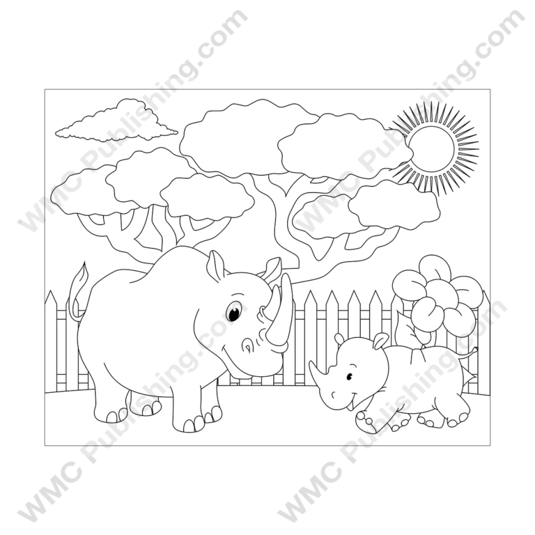 Rhino Coloring Pages