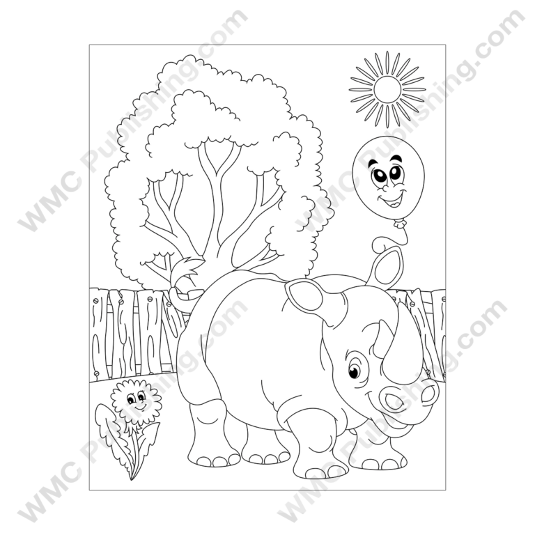 Rhino Coloring Pages