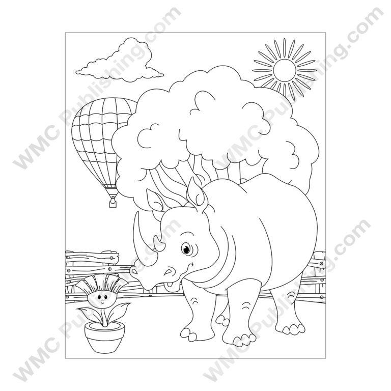 Rhino Coloring Pages