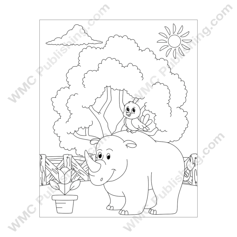 Rhino Coloring Pages