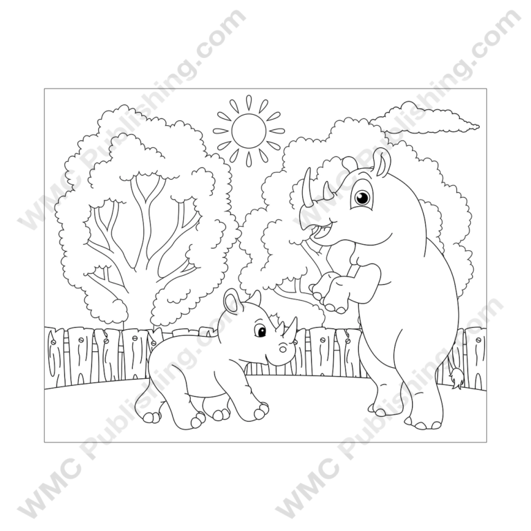 Rhino Coloring Pages