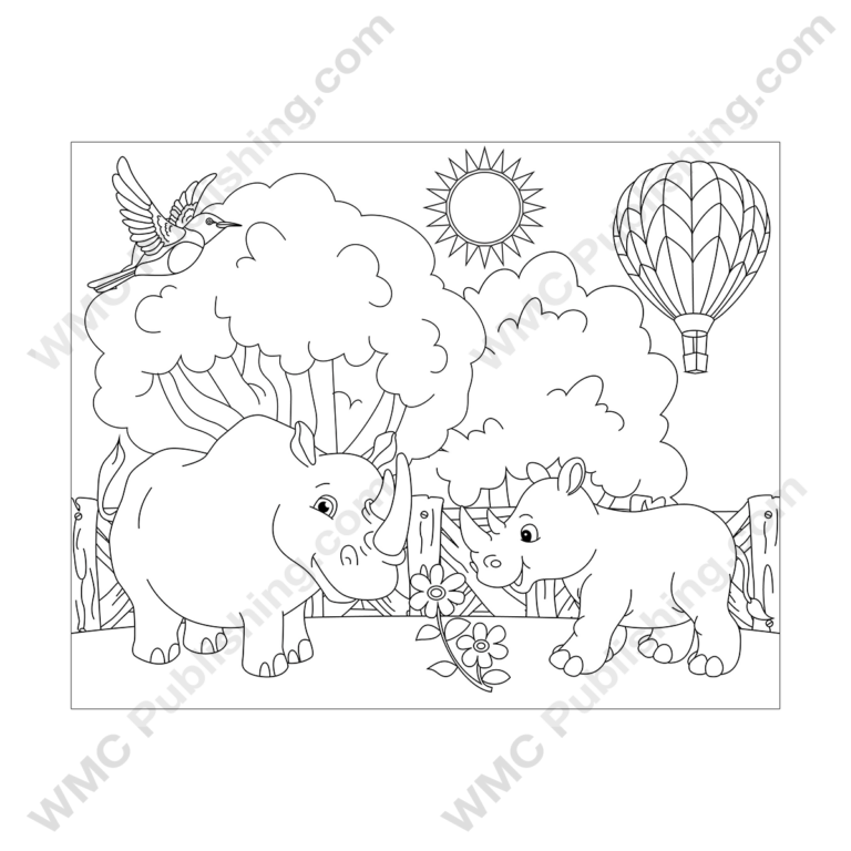 Rhino Coloring Pages