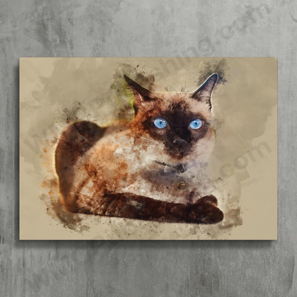 Siamese Cat Wall Art Print
