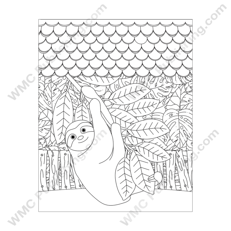 Sloth Coloring Pages