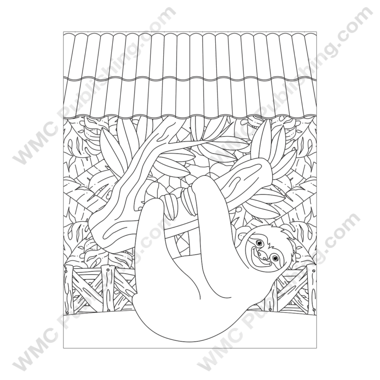 Sloth Coloring Pages