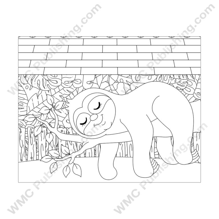 Sloth Coloring Pages