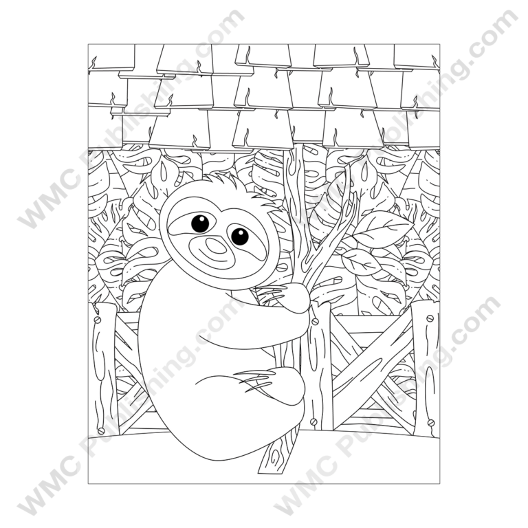 Sloth Coloring Pages