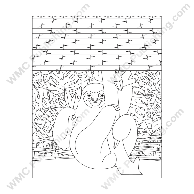 Sloth Coloring Pages