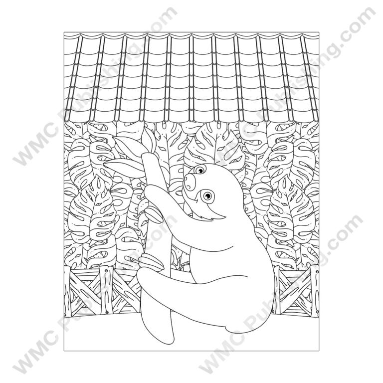 Sloth Coloring Pages