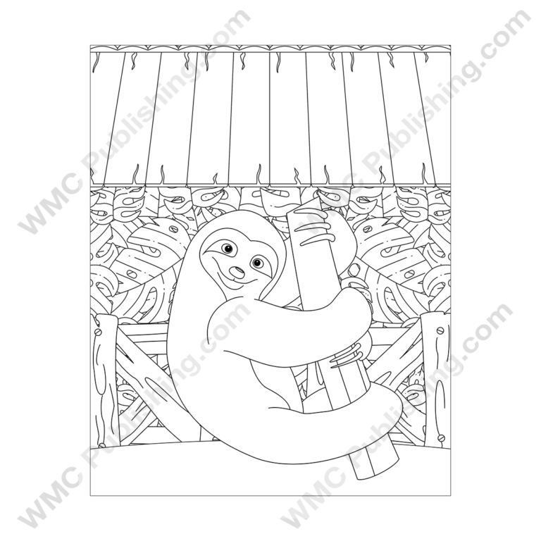 Sloth Coloring Pages