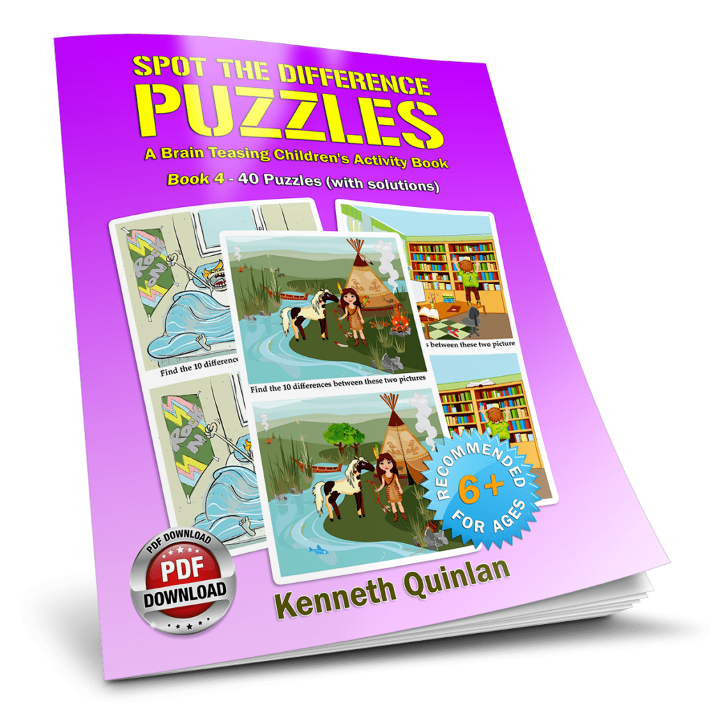 Spot the Difference Puzzles Book 4