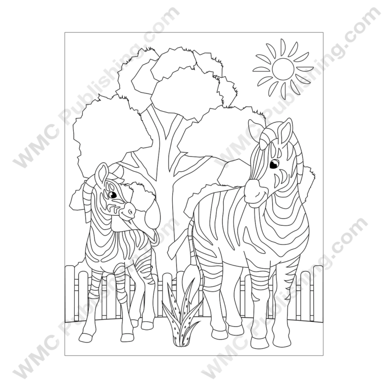 Zebra Coloring Pages