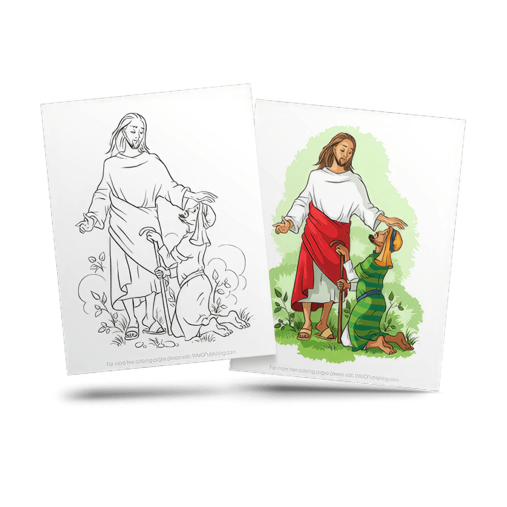 Free Bible Adult Coloring Page Sample 1